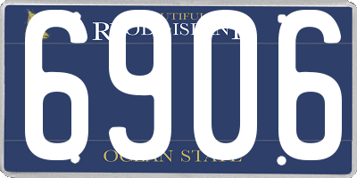 RI license plate 6906