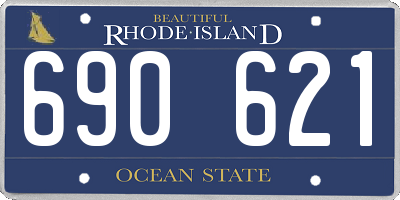 RI license plate 690621