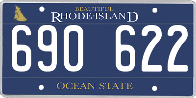 RI license plate 690622