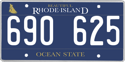 RI license plate 690625
