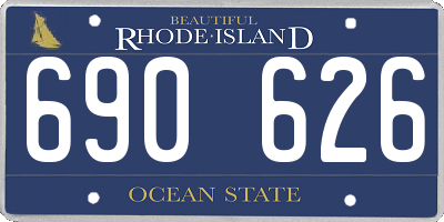 RI license plate 690626