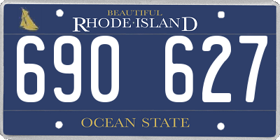 RI license plate 690627