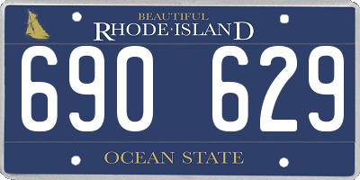 RI license plate 690629