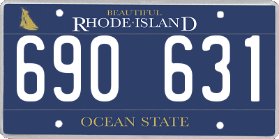 RI license plate 690631