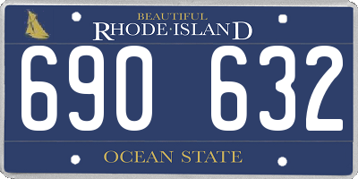 RI license plate 690632