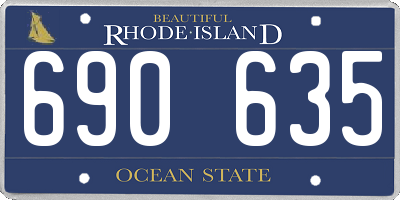 RI license plate 690635