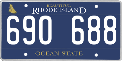 RI license plate 690688