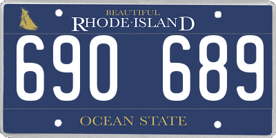 RI license plate 690689