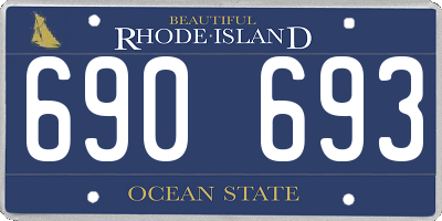 RI license plate 690693