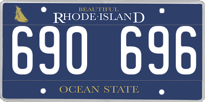RI license plate 690696