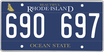 RI license plate 690697