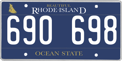 RI license plate 690698
