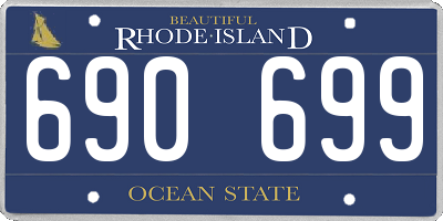 RI license plate 690699