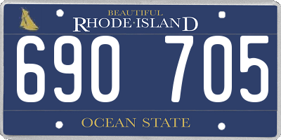 RI license plate 690705