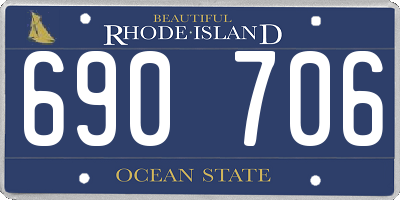RI license plate 690706
