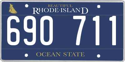 RI license plate 690711