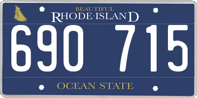 RI license plate 690715