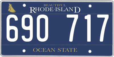 RI license plate 690717
