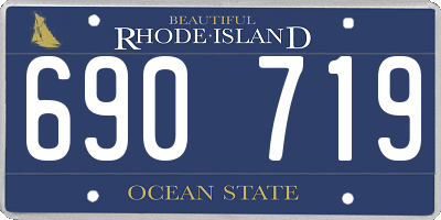 RI license plate 690719