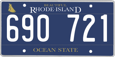 RI license plate 690721