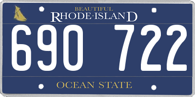 RI license plate 690722
