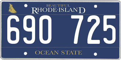 RI license plate 690725