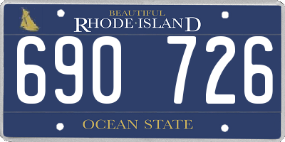 RI license plate 690726