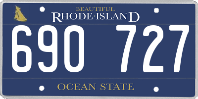 RI license plate 690727