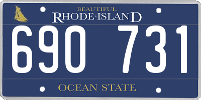 RI license plate 690731