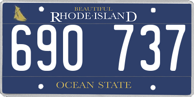 RI license plate 690737