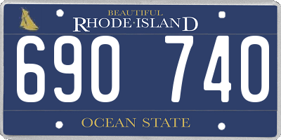 RI license plate 690740