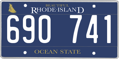 RI license plate 690741