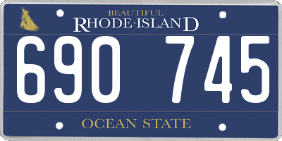 RI license plate 690745
