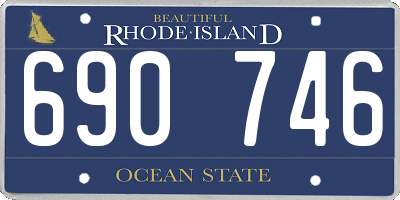 RI license plate 690746