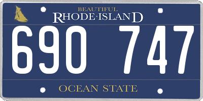 RI license plate 690747