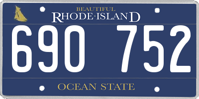 RI license plate 690752