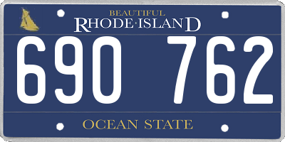 RI license plate 690762