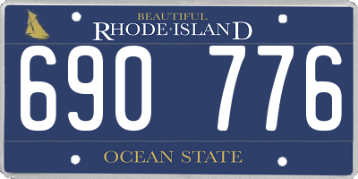 RI license plate 690776