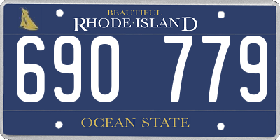 RI license plate 690779