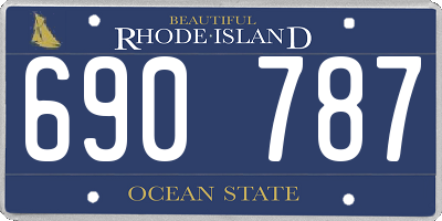 RI license plate 690787