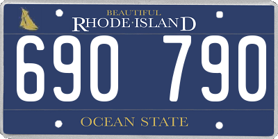 RI license plate 690790