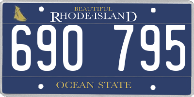 RI license plate 690795