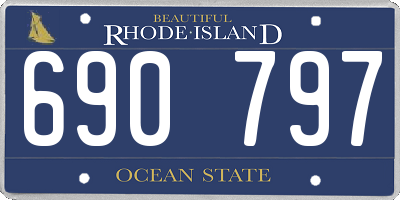 RI license plate 690797