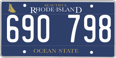 RI license plate 690798