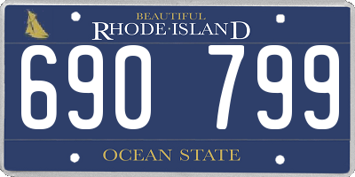 RI license plate 690799