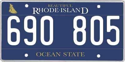 RI license plate 690805