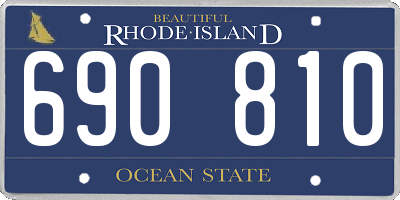 RI license plate 690810