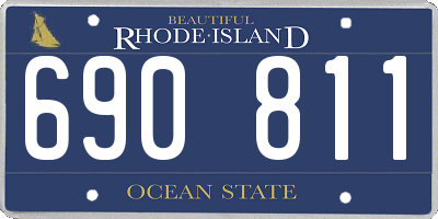 RI license plate 690811