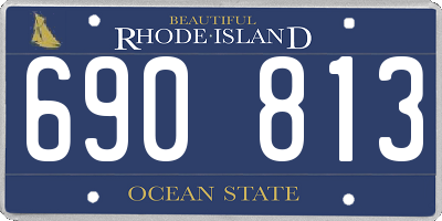 RI license plate 690813