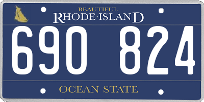 RI license plate 690824